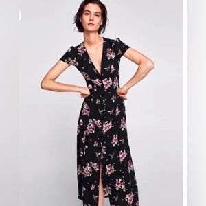 Zara Giselle Floral Midi Dress